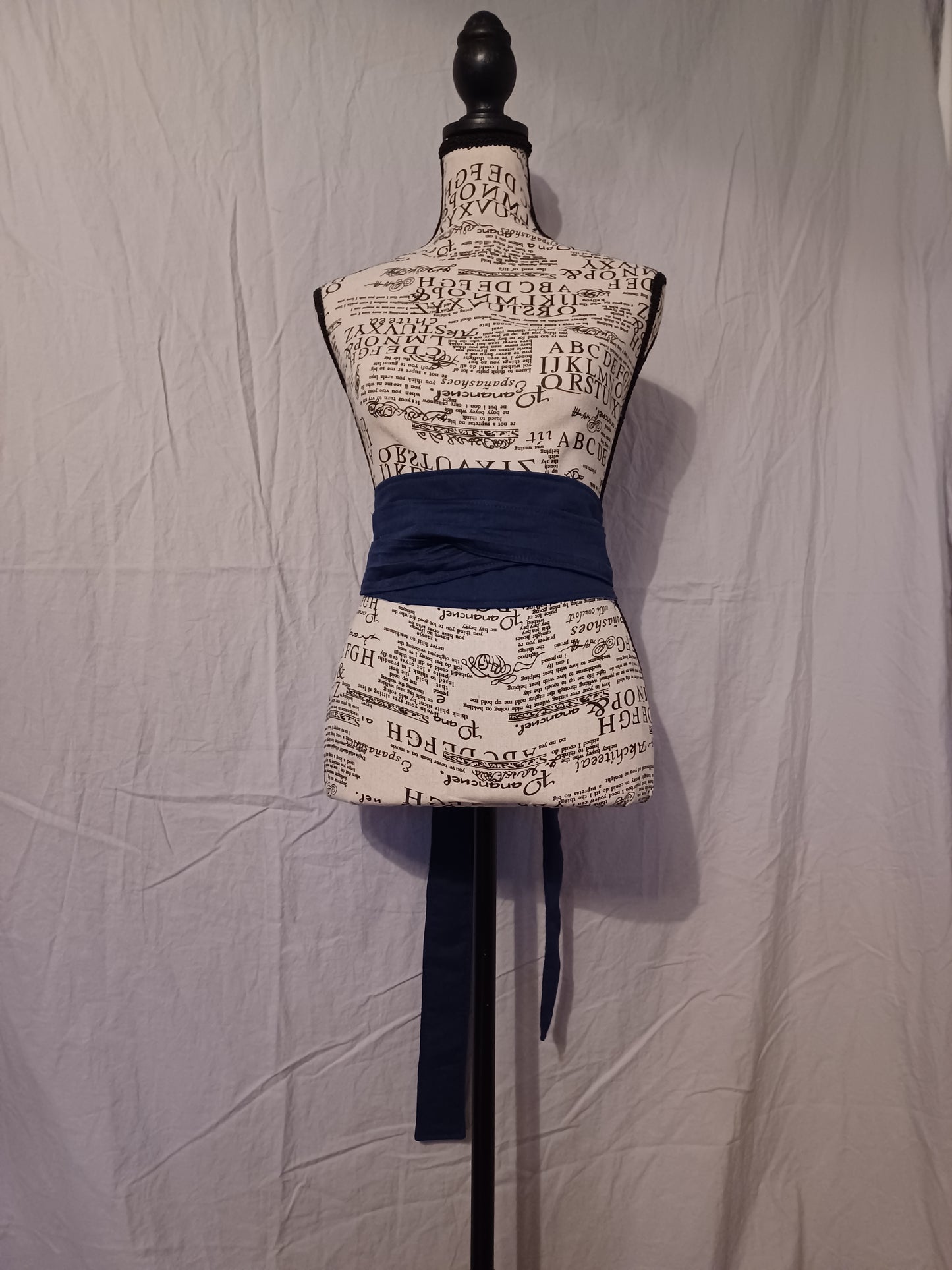 Elliptic Wrap Belt(Navy Blue)