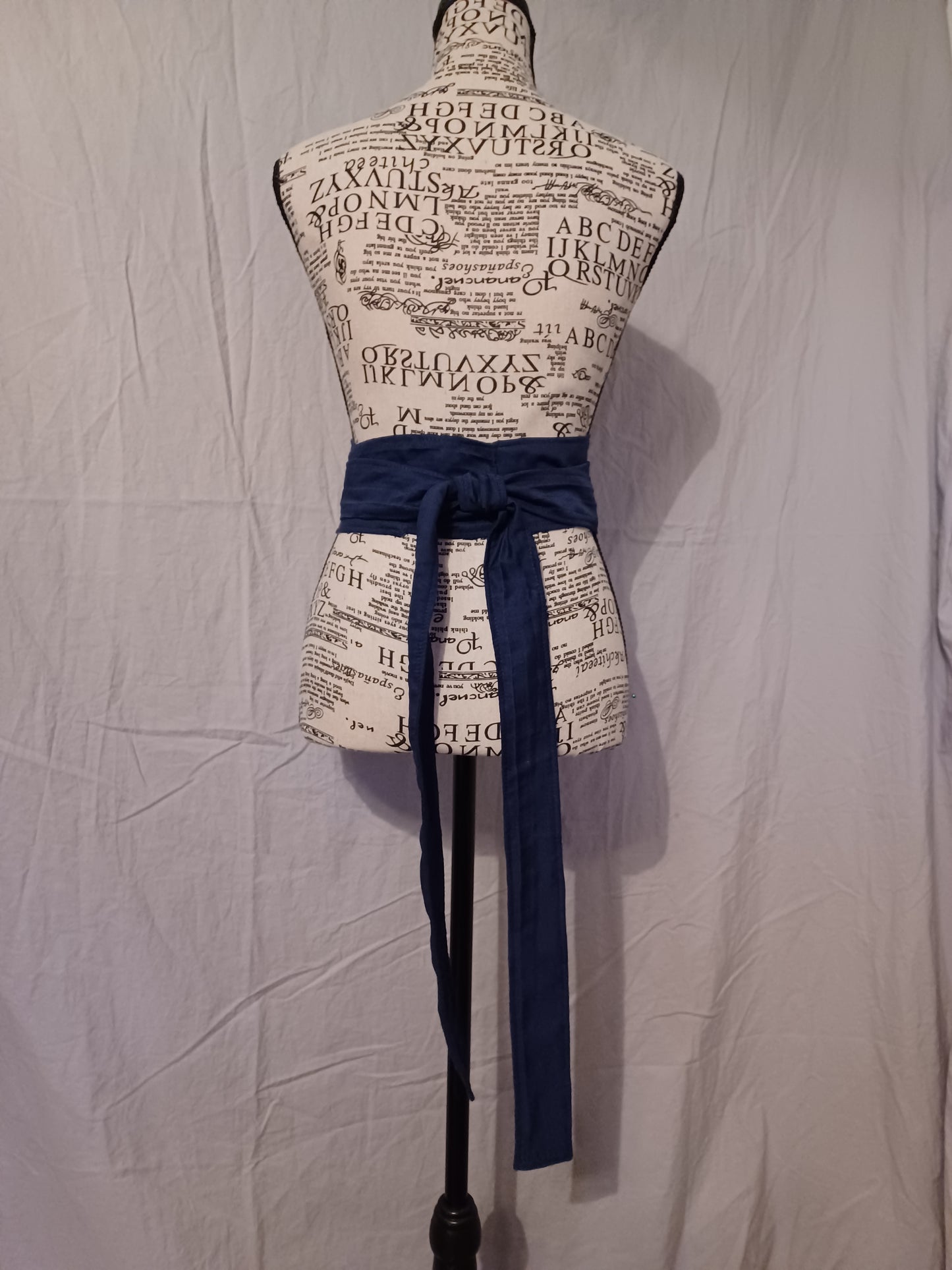 Elliptic Wrap Belt(Navy Blue)