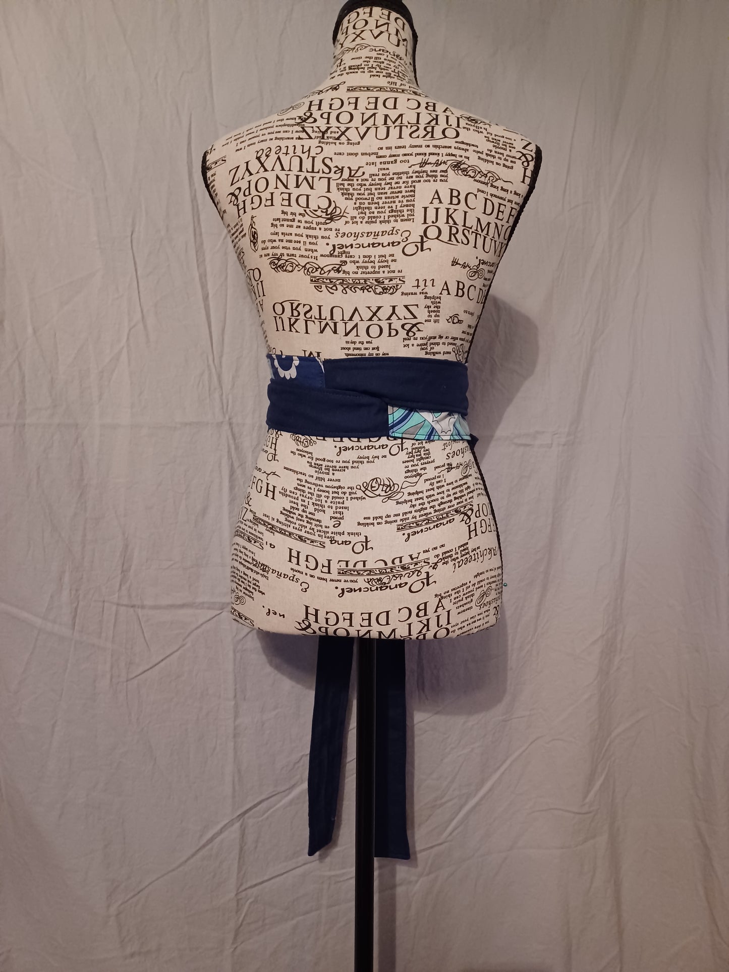Elliptic Wrap Belt(Navy Blue)