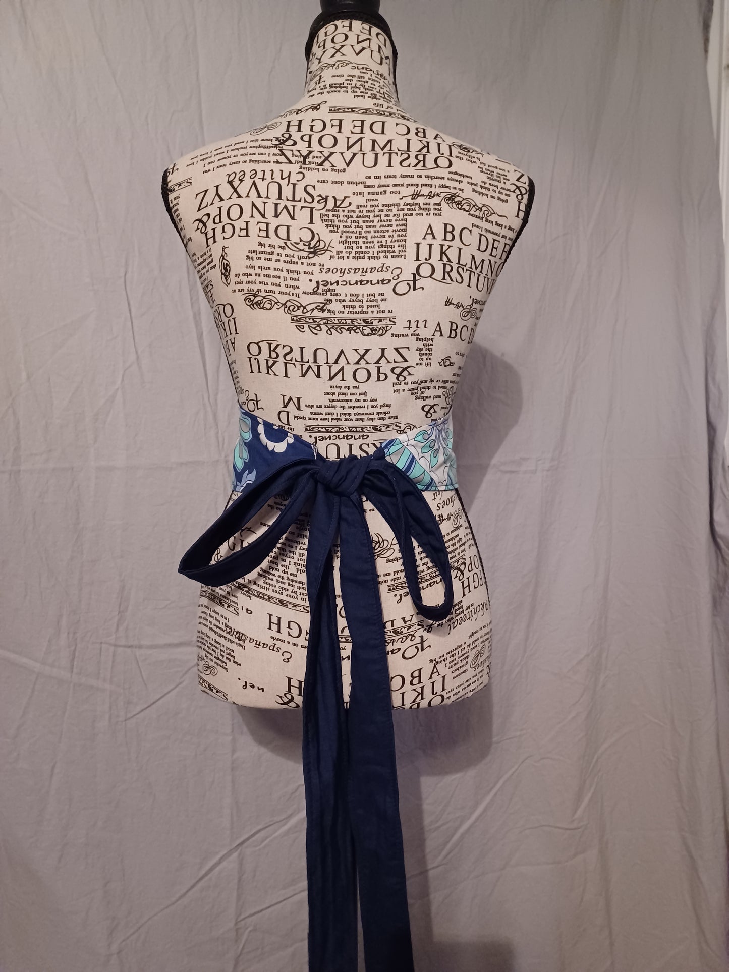 Elliptic Wrap Belt(Navy Blue)