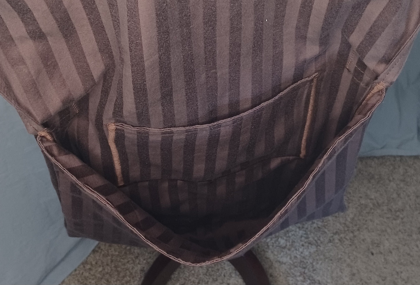 Satchel - Brown Striped