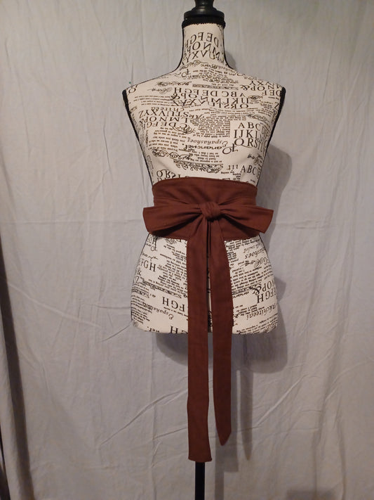 Elliptic Wrap Belt(Brown)