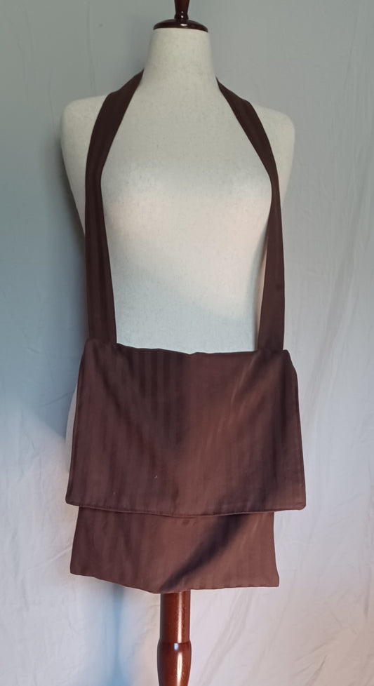 Satchel - Brown Striped
